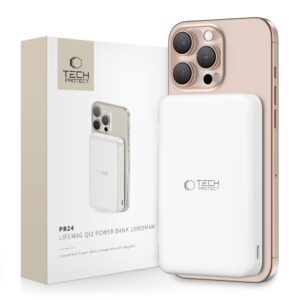 Tech-Protect PB24 LifeMag QI2 MagSafe 10000 mAh (fehér)