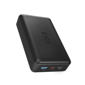 Puro Fast 20000 mAh powerbank, 2x USB-A + 1x USB-C (fekete)