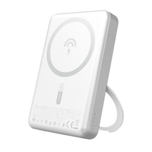Dudao K28 10000 mAh PD 22,5 W MagSafe powerbank fémházzal és gyűrűs állvánnyal (ezüst)