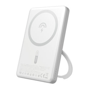 Dudao K28S 20W PD 5000 mAh MagSafe powerbank állvánnyal (ezüst)