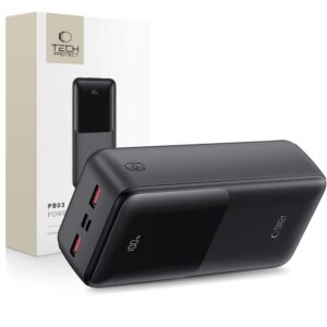 Tech-Protect PB03 30000 mAh 22,5 W powerbank (fekete)