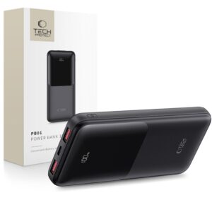 Tech-Protect PB01 powerbank 10000 mAh, 22,5 W (fekete)