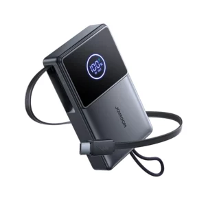 Joyroom JR-PR1 10000 mAh 22,5 W powerbank beépített USB-C kábellel (fekete)