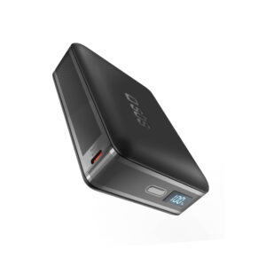 SBS HD 30W 10000mAh USB-C powerbank LCD kijelzővel (fekete)