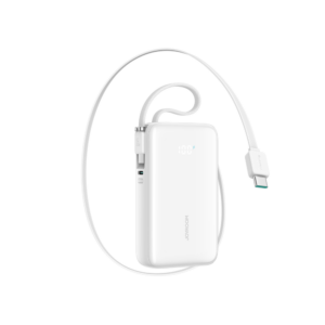 Joyroom JR-PR2 10000 mAh powerbank, 35 W, beépített USB-C kábelekkel (fehér)