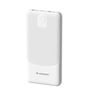 Wozinsky Wpower WPBBK-3 powerbank 10000 mAh, 10 W, 2× USB-A (fehér)