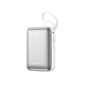 Joyroom JR-PBF29 20000 mAh 22,5 W powerbank beépített USB-C és Lightning kábellel (fehér)