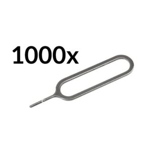 1000 db-os SIM-kártya-nyitó tű iPhone 3G, 3GS, 4, 4G és 4S készülékekhez