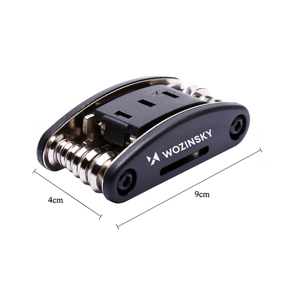 iTok webáruház - Wozinsky Wozinsky WWZ-01N 16 az 1-ben multifunkciós kerékpárjavító szerszámkészlet (fekete) 2 Wozinsky WWZ-01N 16-in-1 Multifunctional Bicycle Repair Tool Set (fekete)