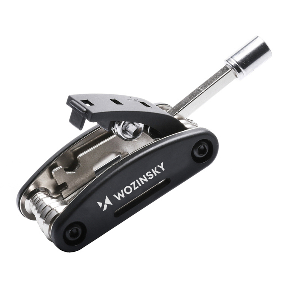 iTok webáruház - Wozinsky Wozinsky WWZ-01N 16 az 1-ben multifunkciós kerékpárjavító szerszámkészlet (fekete) 3 Wozinsky WWZ-01N 16-in-1 Multifunctional Bicycle Repair Tool Set (fekete)