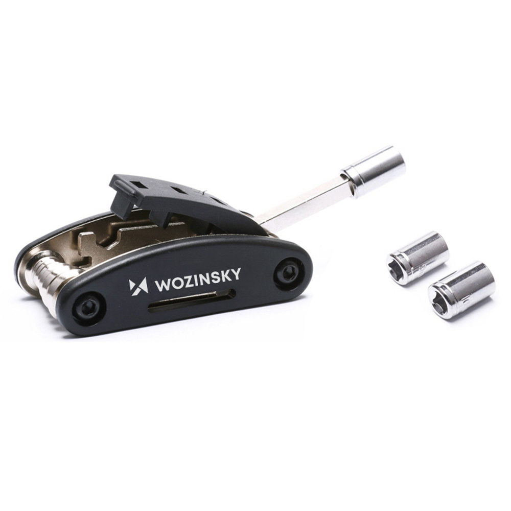 iTok webáruház - Wozinsky Wozinsky WWZ-01N 16 az 1-ben multifunkciós kerékpárjavító szerszámkészlet (fekete) 6 Wozinsky WWZ-01N 16-in-1 Multifunctional Bicycle Repair Tool Set (fekete)