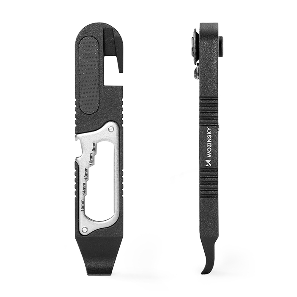 iTok webáruház - Wozinsky Wozinsky WZK-L2 14 az 1-ben kerékpáros multitool (fekete) 2 Wozinsky WZK-L2 14-in-1 Bicycle Tool Set, Multitool, Allen Keys, Tire Lever (fekete)