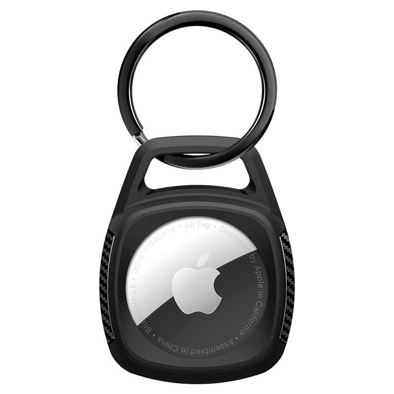 iTok webáruház - Spigen Spigen Rugged Armor tok Apple AirTaghez (matt fekete) 3 Spigen Rugged Armor Case for Apple AirTag (matt fekete)