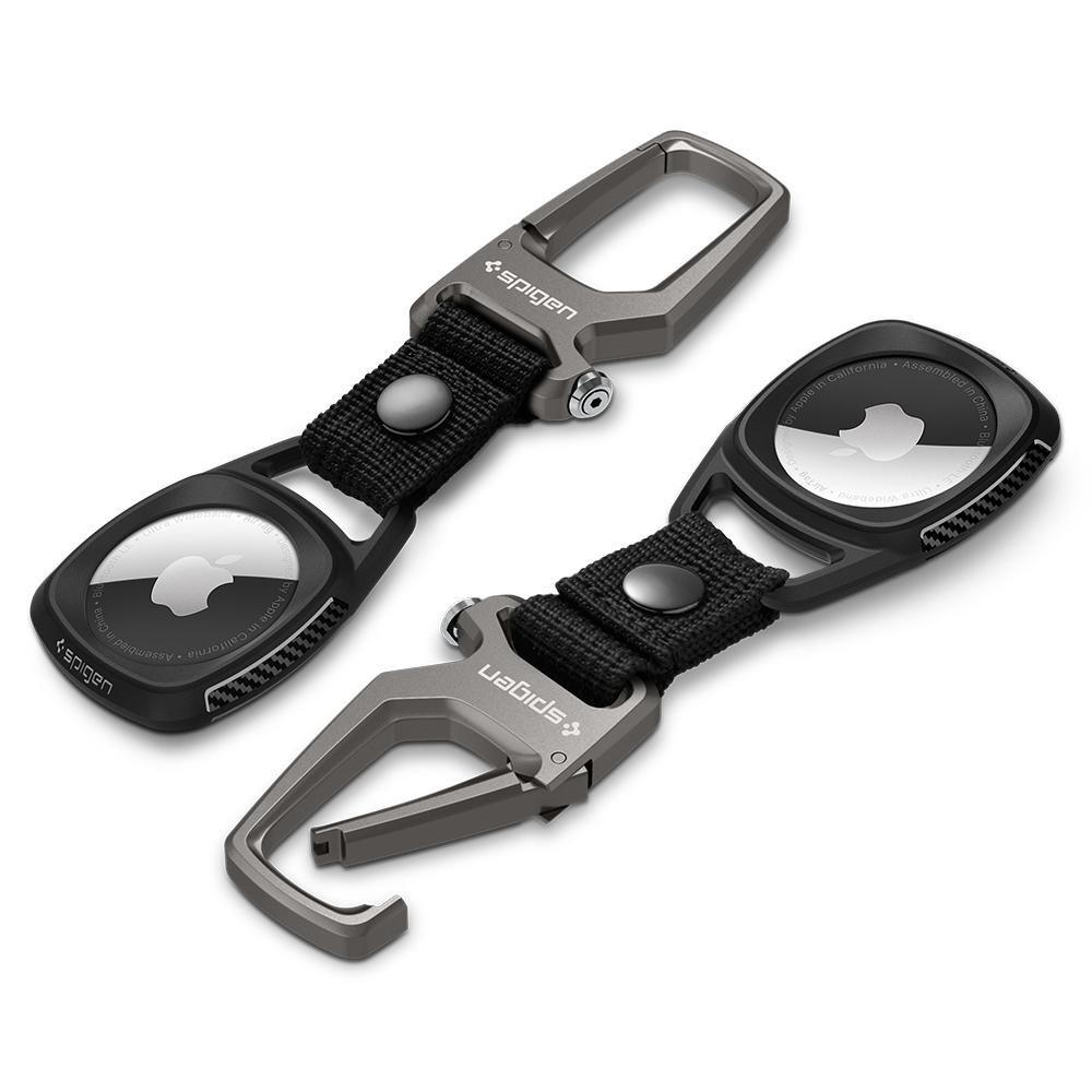 iTok webáruház - Spigen Spigen Rugged Armor tok Apple AirTaghez (matt fekete) 4 Spigen Rugged Armor Case for Apple AirTag (matt fekete)