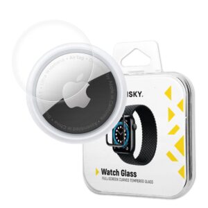 Wozinsky Watch Glass hibrid üveg Apple AirTaghez – fekete