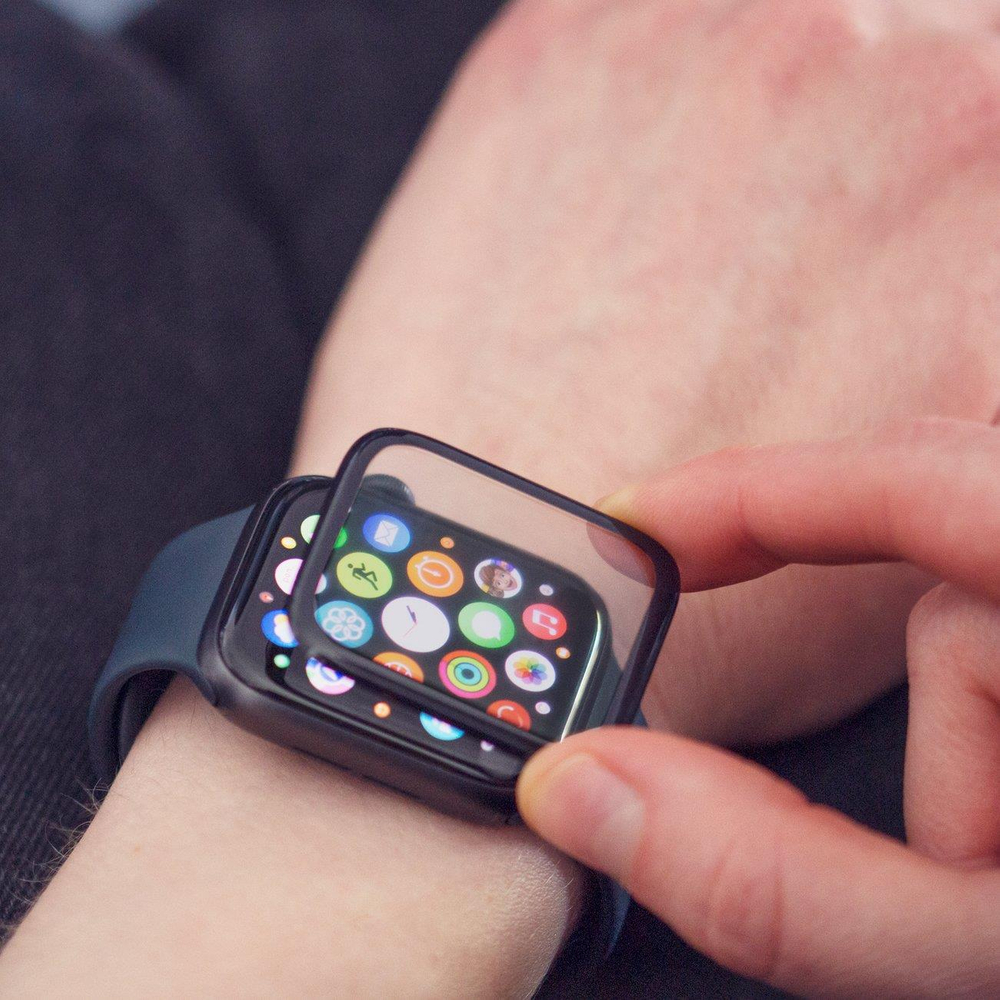 iTok webáruház - Wozinsky Wozinsky Watch Glass hibrid üveg Apple AirTaghez – fekete 4 Wozinsky Watch Glass hybrid AirTag glass black