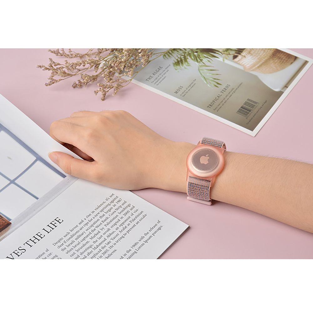 iTok webáruház - Tech-Protect Tech-Protect Nylon gyermek csuklópánt Apple AirTaghez (rózsaszín) 6 Tech-Protect Nylon Strap for Kids for Apple AirTag (rózsaszín)