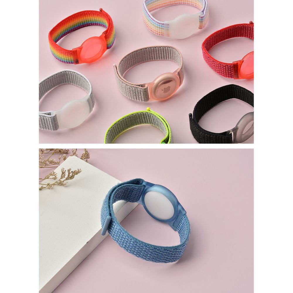 iTok webáruház - Tech-Protect Tech-Protect Nylon pánt gyerekeknek Apple AirTag készülékhez (kék) 8 Tech-Protect Nylon Strap for Kids for Apple AirTag (kék)