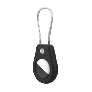 Apple AirTag tok acélkábellel – WAT-43-0Y1S (fekete)