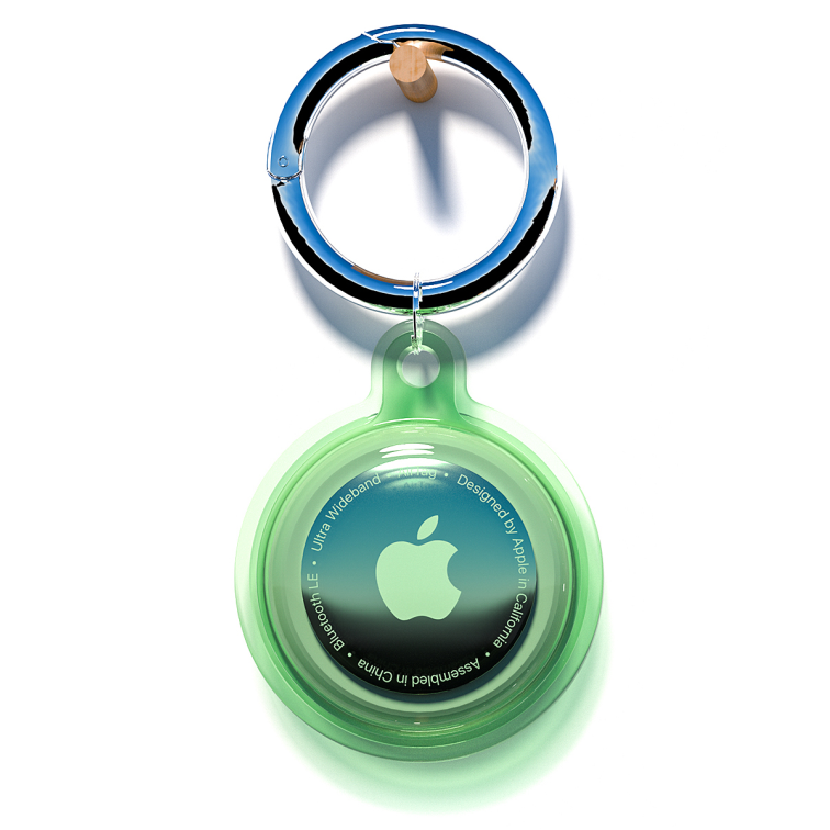 iTok webáruház - Hurtel Hurtel Apple AirTag vízálló tok WAT-05-0Y6S (zöld) 2 Apple AirTag Case Waterproof (zöld)