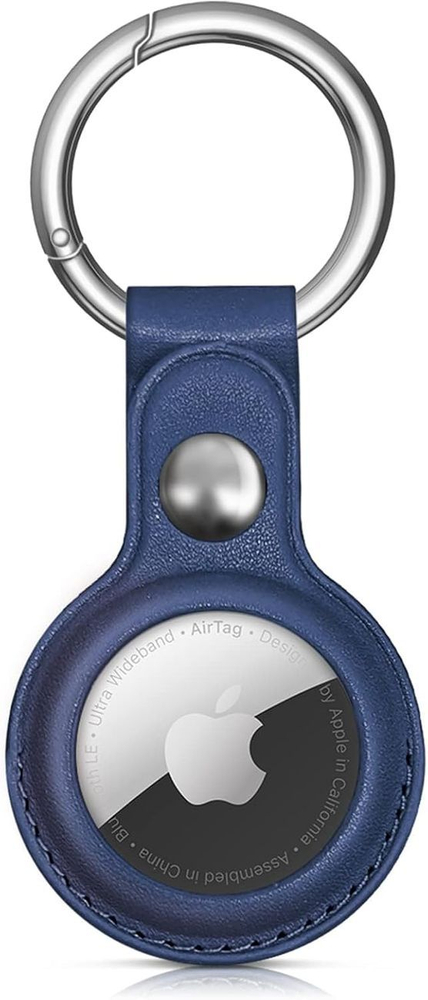 iTok webáruház - Hurtel AirTag PU bőr tok, WAT-21-0Y2S (kék) 1 Apple AirTag PU Leather Case (kék)