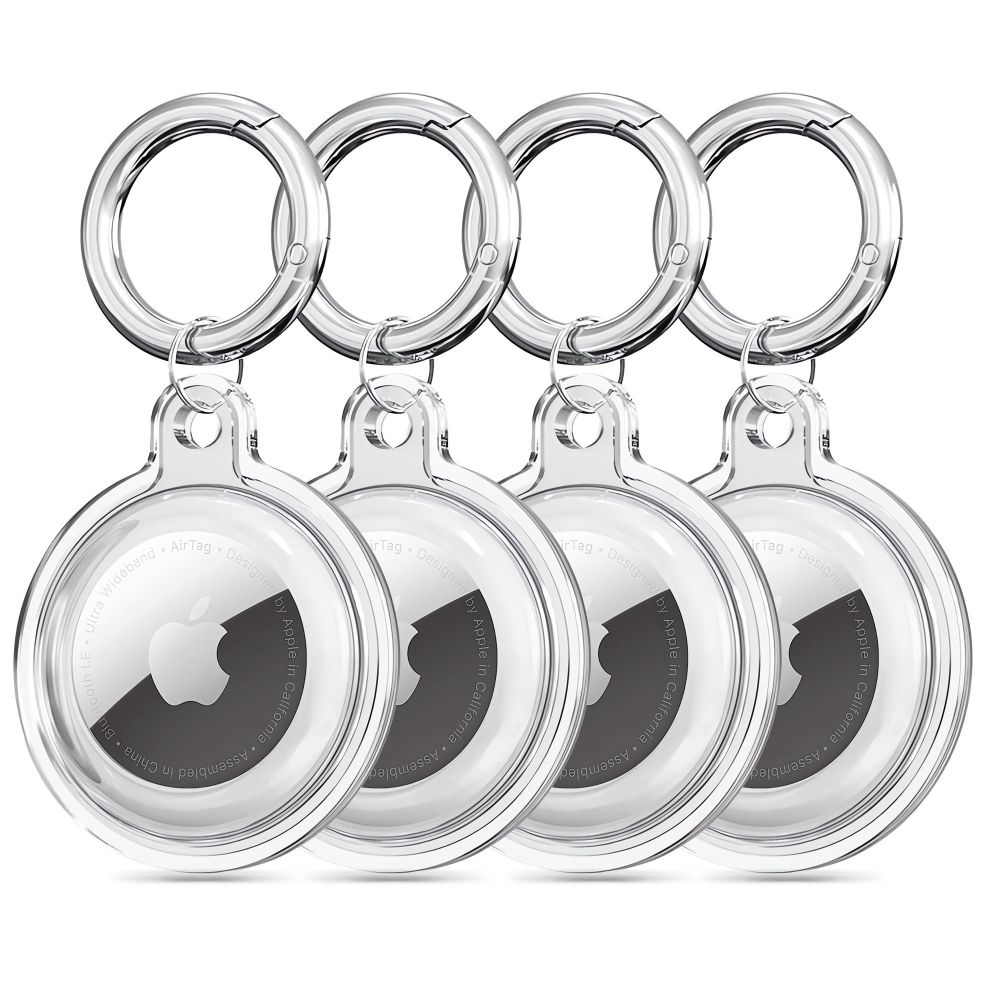 iTok webáruház - Tech-Protect Tech-Protect Icon 4 db-os tok Apple AirTaghez (átlátszó) 1 Tech-Protect Icon 4-pack Case for Apple AirTag (átlátszó)
