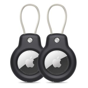 Tech-Protect Rough Vein 2 darabos tok Apple AirTaghez (fekete)