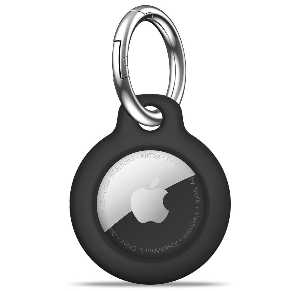 iTok webáruház - Tech-Protect Tech-Protect Rough 2 db-os kulcstartó tok Apple AirTaghez (fekete) 2 Tech-Protect Rough 2-pack case for Apple AirTag (fekete)