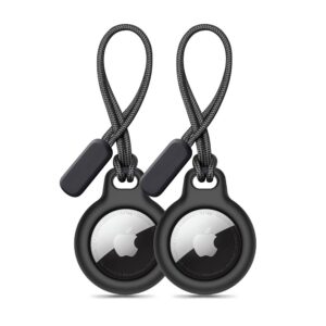Tech-Protect Rough 2 darabos tok Apple AirTaghez (fekete)