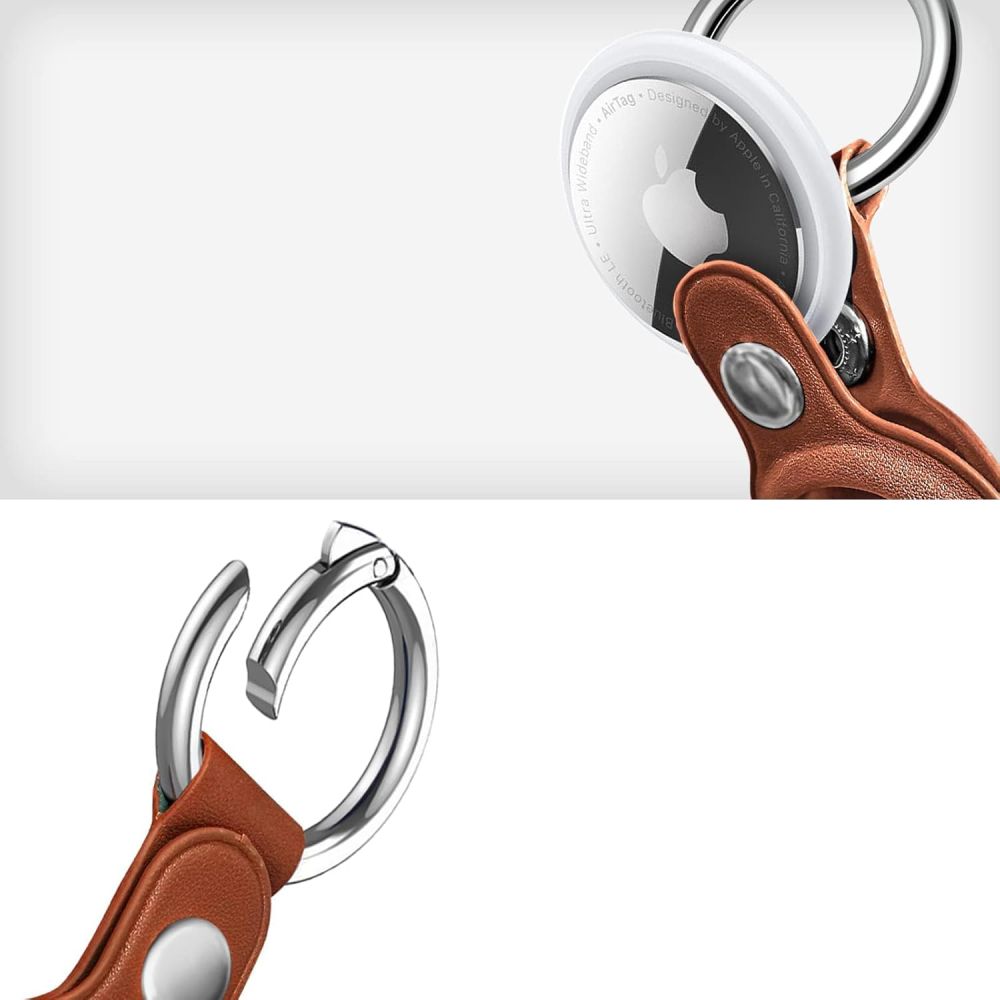 iTok webáruház - Tech-Protect Tech-Protect NaturalFit tok Apple AirTag 1/2 (barna) 2 Tech-Protect NaturalFit Case for Apple AirTag 1/2 (barna)