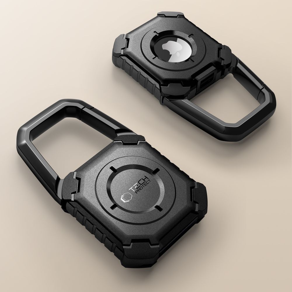 iTok webáruház - Tech-Protect Tech-Protect Kevlar tok Apple AirTag 1/2-höz (fekete) 2 Tech-Protect Kevlar Case for Apple AirTag 1/2 (fekete)