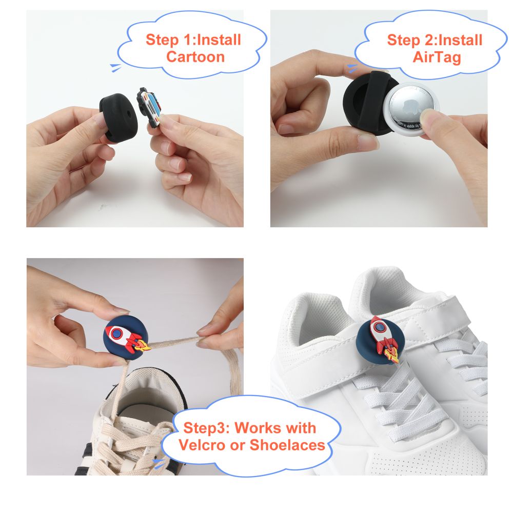 iTok webáruház - Tech-Protect Tech-Protect Smooth 4 darabos tok Apple AirTag 1/2-höz gyerekeknek (többszínű) 8 Tech-Protect Smooth 4-pack Case for Apple AirTag 1/2 for Kids (többszínű)