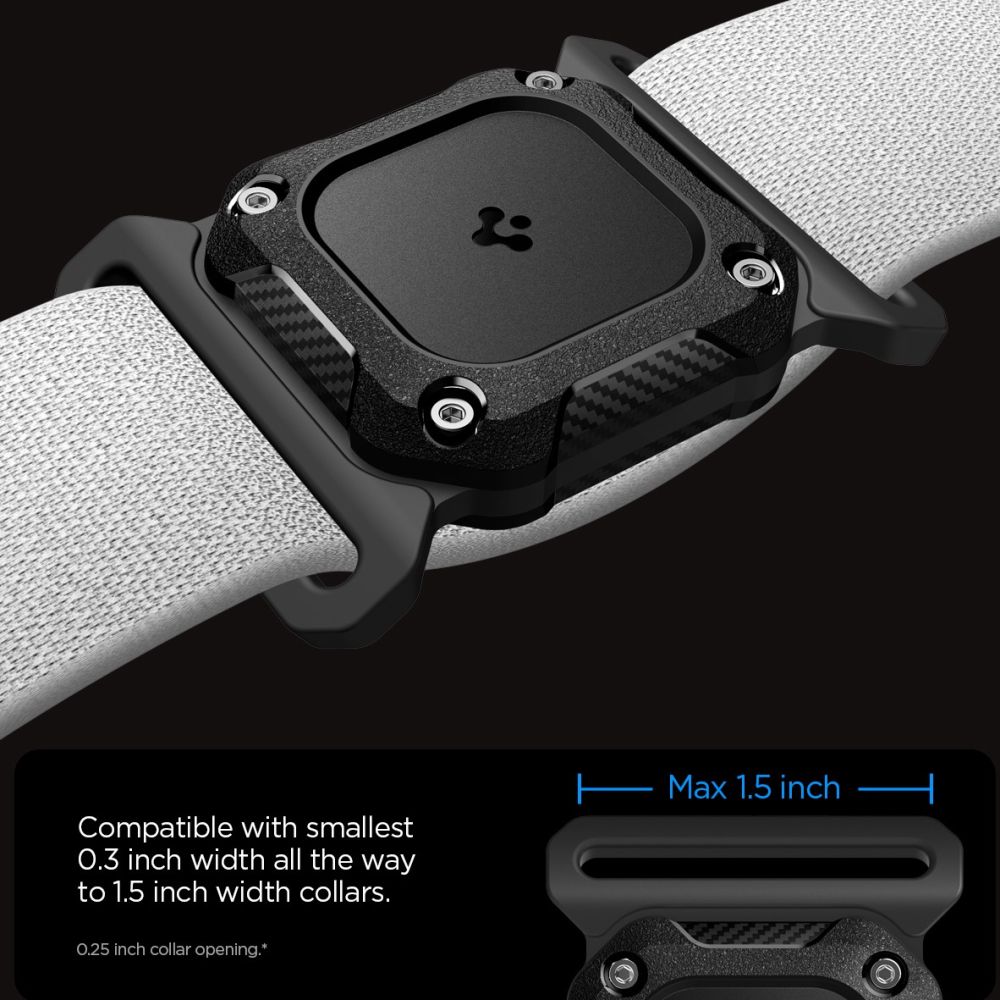 iTok webáruház - Spigen Spigen Tough Armor Pet Collar AirTag 1/2 tok (fekete) 2 Spigen Tough Armor Pet Collar AirTag 1/2 Case (fekete)