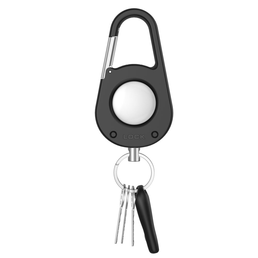 iTok webáruház - Tech-Protect Tech-Protect Slidelock karabineres kulcstartó tok Apple AirTag 1/2 (fekete) 3 Tech-Protect Slidelock Carabiner Keychain Case for Apple AirTag 1/2 (fekete)