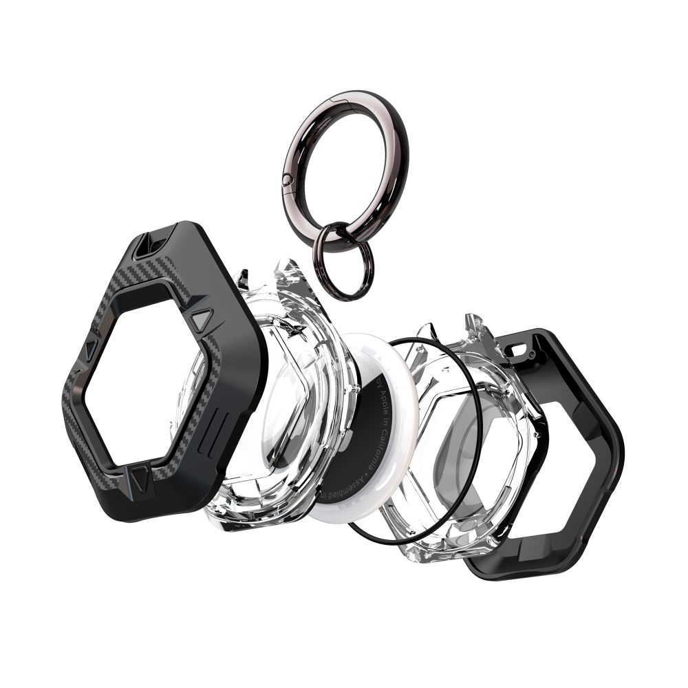 iTok webáruház - Tech-Protect Tech-Protect Defense tok Apple AirTag 1/2 készülékhez (fekete) 4 Tech-Protect Defense Case for Apple AirTag 1/2 (fekete)