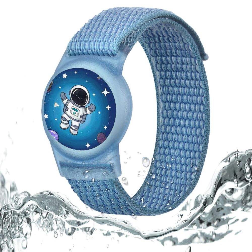 iTok webáruház - Tech-Protect Tech-Protect Nylon szíj Apple AirTag 1/2-höz – kék (kék) 2 Tech-Protect Nylon Strap for Apple AirTag 1/2 (kék)