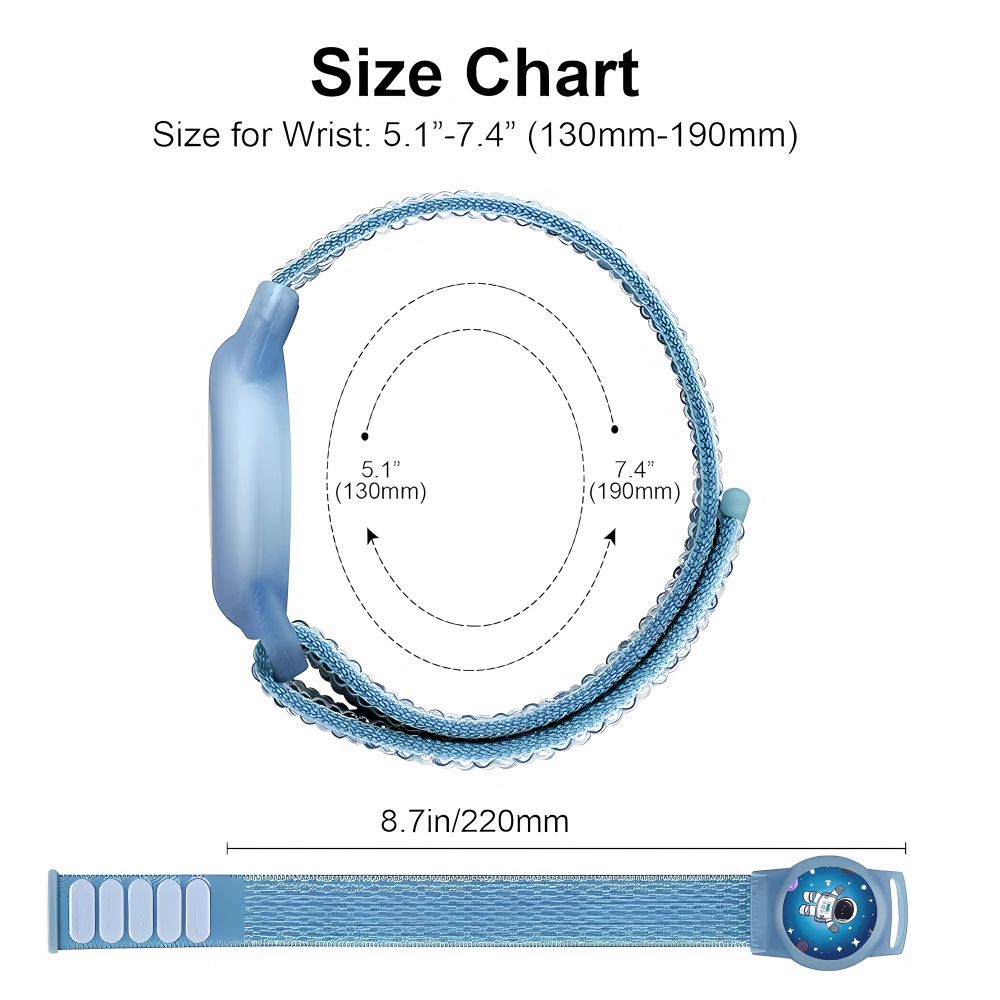 iTok webáruház - Tech-Protect Tech-Protect Nylon szíj Apple AirTag 1/2-höz – kék (kék) 3 Tech-Protect Nylon Strap for Apple AirTag 1/2 (kék)