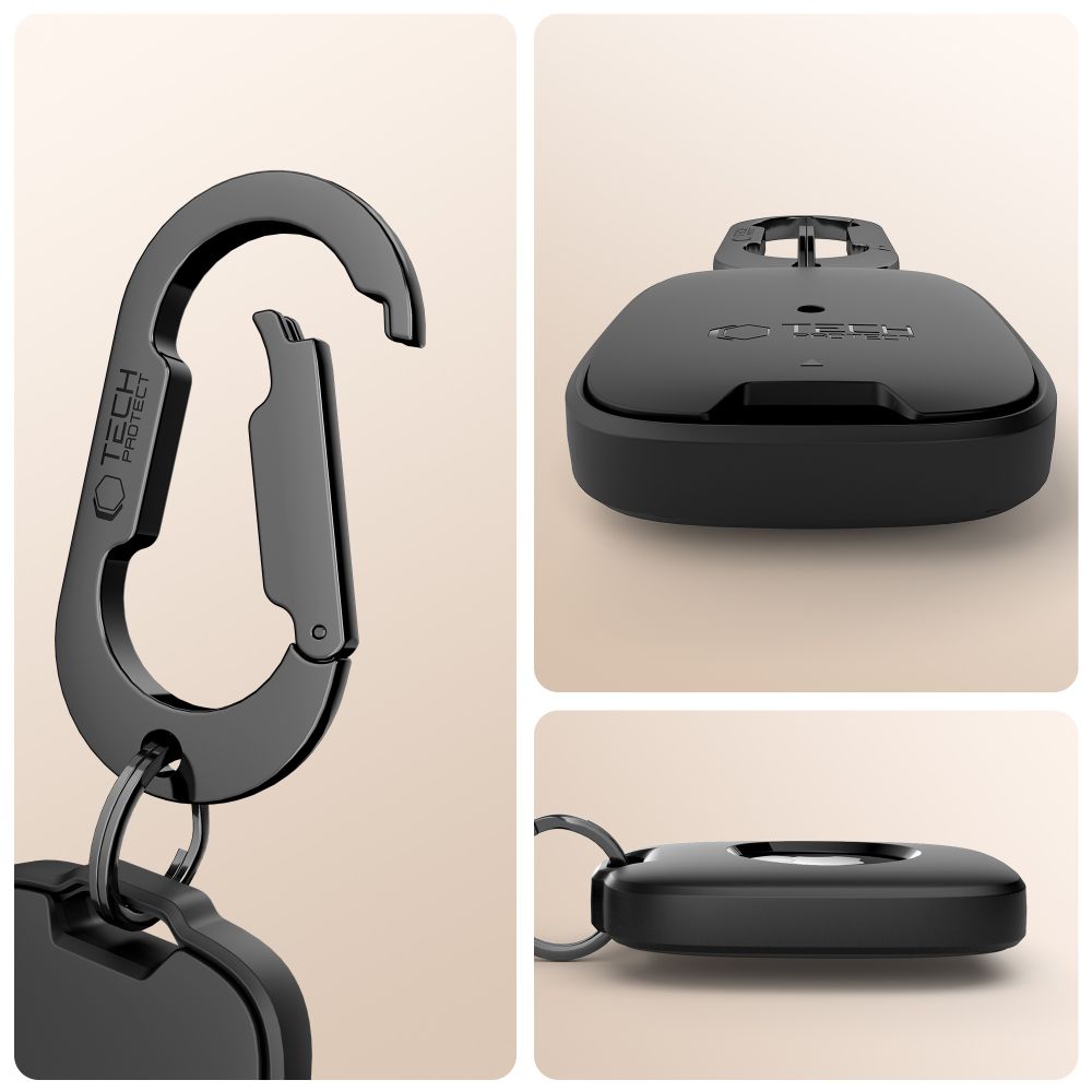 iTok webáruház - Tech-Protect Tech-Protect Velar tok Apple AirTag 1 / 2 készülékhez (fekete) 2 Tech-Protect Velar case for Apple AirTag 1 / 2 (fekete)