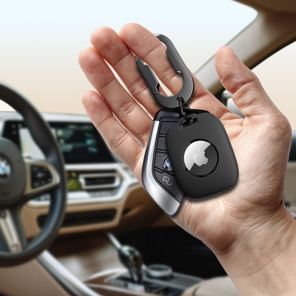 iTok webáruház - Tech-Protect Tech-Protect Velar tok Apple AirTag 1 / 2 készülékhez (fekete) 6 Tech-Protect Velar case for Apple AirTag 1 / 2 (fekete)