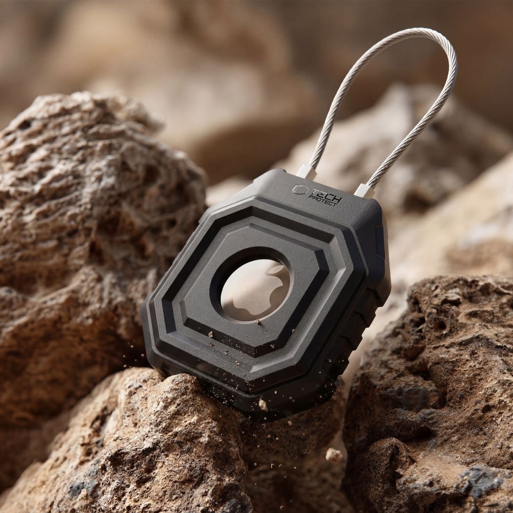 iTok webáruház - Tech-Protect Tech-Protect Kevlar Seal tok Apple AirTag 1/2 készülékhez (fekete) 2 Tech-Protect Kevlar Seal Case for Apple AirTag 1/2 (fekete)