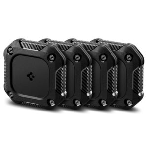 Spigen Tough Armor tok 4 db Apple AirTag 1/2 készülékhez (fekete)