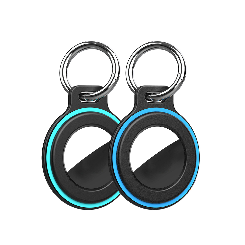 iTok webáruház - Hurtel Hurtel WAT-86 AirTag tok rugós csattal, 2 db (fekete) 2 Airtag case with spring buckle, set of 2 (fekete)