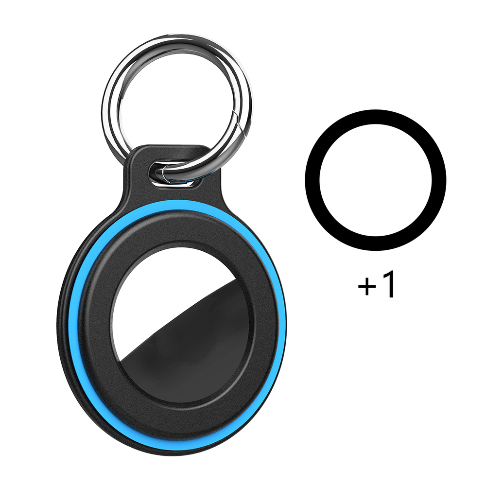 iTok webáruház - Hurtel Hurtel WAT-86 AirTag tok rugós csattal, 2 db (fekete) 3 Airtag case with spring buckle, set of 2 (fekete)