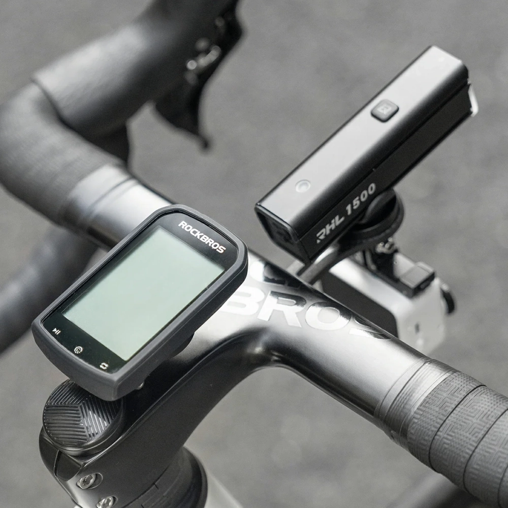 iTok webáruház - RockBros Rockbros WT-2 kerékpáros komputer tartó AirTag foglalattal (fekete) 7 Rockbros WT-2 Bike Computer Holder with AirTag Space (fekete)