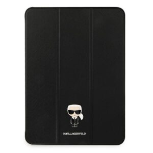 Karl Lagerfeld Saffiano Ikonic Karl tok iPad Pro 12,9″ 2021 készülékhez (fekete)