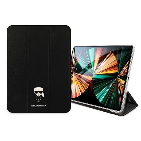 iTok webáruház - Karl Lagerfeld Karl Lagerfeld Saffiano Ikonic Karl tok iPad Pro 12,9" 2021 készülékhez (fekete) 4 Karl Lagerfeld Saffiano Ikonic Karl Case for iPad 12.9" Pro 2021 (fekete)