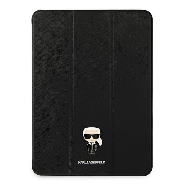iTok webáruház - Karl Lagerfeld Karl Lagerfeld Saffiano Ikonic Karl tok iPad Pro 11" (2021) (fekete) 1 Karl Lagerfeld Saffiano Ikonic Karl Case for iPad 11" Pro 2021 (fekete)