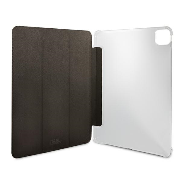 iTok webáruház - Karl Lagerfeld Karl Lagerfeld Saffiano Ikonic Karl tok iPad Pro 11" (2021) (fekete) 3 Karl Lagerfeld Saffiano Ikonic Karl Case for iPad 11" Pro 2021 (fekete)