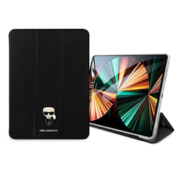 iTok webáruház - Karl Lagerfeld Karl Lagerfeld Saffiano Ikonic Karl tok iPad Pro 11" (2021) (fekete) 4 Karl Lagerfeld Saffiano Ikonic Karl Case for iPad 11" Pro 2021 (fekete)