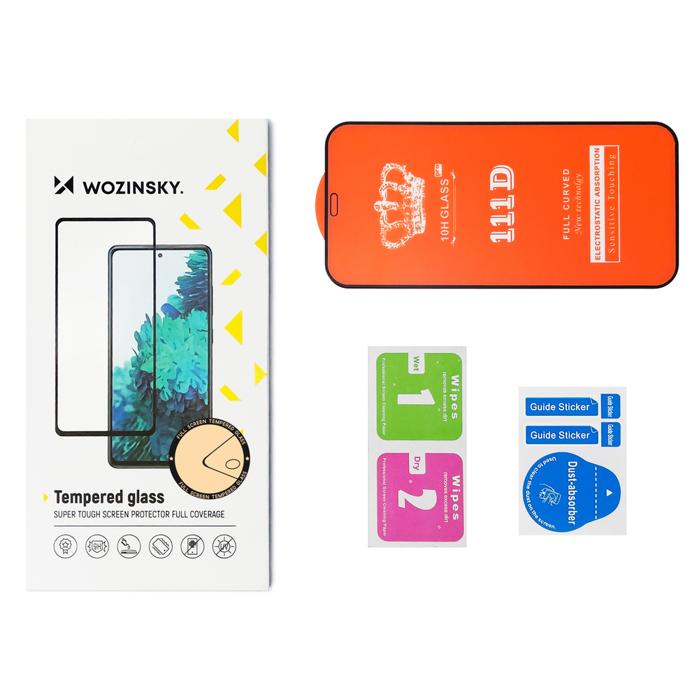 iTok webáruház - Wozinsky Wozinsky Full Glue edzett üveg iPhone 16-hoz, fekete kerettel 5 Wozinsky Full Glue Tempered Glass for iPhone 16